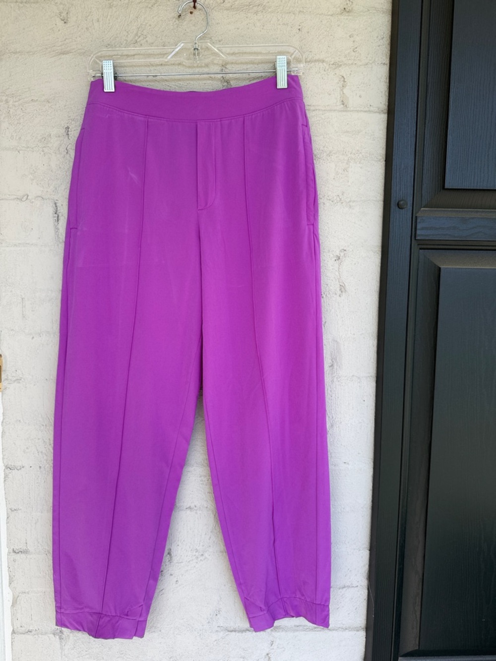 Athleta Brooklyn Heights Vienna Slim Pants Jazzy Purple High Rise Trouser Size 4 - Picture 2 of 15
